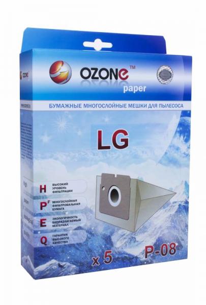 картинка OZONE P-11, тип оригин.мешка:ZR 815, 4шт., бумажные мешки пылесборники для пылесоса Philips  в интернет-магазине  BTK-shop.ru Судак