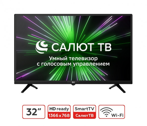 картинка BQ 32S12B СалютТВ  Black телевизор в интернет-магазине  BTK-shop.ru Судак